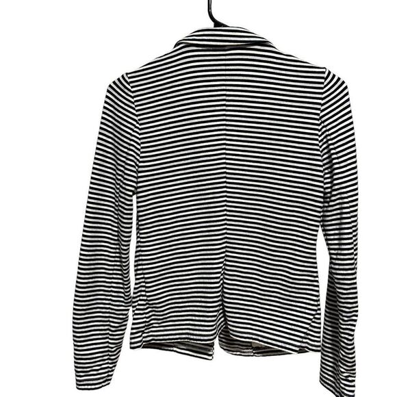 Boden Navy & White Striped Summer Jersey Knit Blazer - Picture 7 of 10